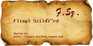 Fliegl Szilárd névjegykártya